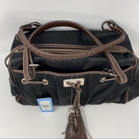 RAFE satin and leather shoulder bag NWT - Picture 4 of 14